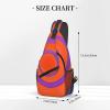 WZYCWB Orange Circle Pattern Crossbody Chest Bag view 2