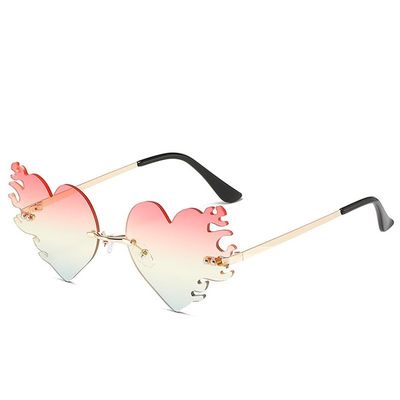 SLEDEZ Women's Heart-Shaped Party Sunglasses, European and American Style, Color 3