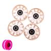 ZMCGNO Light-Up Wheels, 4-Piece Set for Quad Skates and Skateboards, White-1 view 1
