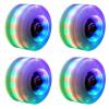 ZMCGNO Light-Up Wheels, 4-Piece Set for Quad Skates and Skateboards, White-1 view 3