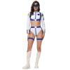 Women's Silver Astronaut Costume for Adults view 1