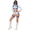 Women's Silver Astronaut Costume for Adults view 2