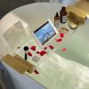 OXOLAMRIN Acrylic Expandable Bathtub Caddy Tray, 70 cm view 2