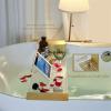 OXOLAMRIN Acrylic Expandable Bathtub Caddy Tray, 70 cm view 4