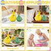 FONDUO Set of 2 Ceramic Easter Bunny Figurines view 3