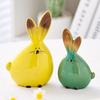 FONDUO Set of 2 Ceramic Easter Bunny Figurines view 4