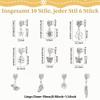 UNICRAFTALE 60-Piece, 10-Style Antique Silver Charm Set for Jewelry Making view 4