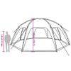 vidaXL Gray Waterproof Party Tent view 4