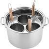 Stainless Steel Pasta Pot with Divider and Strainer, Multifunctional Cooking Set view 1