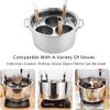 Stainless Steel Pasta Pot with Divider and Strainer, Multifunctional Cooking Set view 4