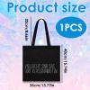 KUBDPQOR Teacher Gift Cotton Tote Bag with Humorous Sayings, 35 x 40 cm view 2