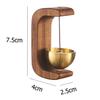 Magnetic Wooden Door Chime Bell, Retro Design, No Drilling Required view 2