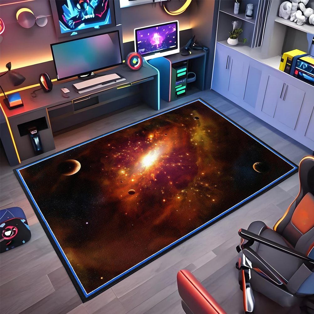 Wuzqju Gaming Chair Mat, Non-Slip Floor Protector, 55.1 x 70.9 in