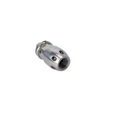 LUJIAYA Small Rotating Nozzle, Stainless Steel Sewer Pipe Cleaning Nozzle, 1/2-in Female, 40 LPM