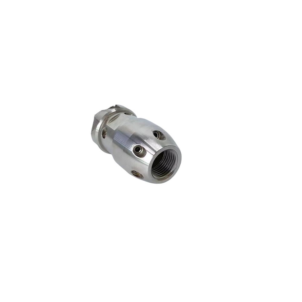 LUJIAYA Small Rotating Nozzle, Stainless Steel Sewer Pipe Cleaning Nozzle, 1/2-in Female, 40 LPM