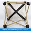 Folding Camping Chair, Holds up to 150 kg, with Wooden Handle view 2