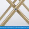 Folding Camping Chair, Holds up to 150 kg, with Wooden Handle view 3