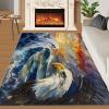 Eagle Rug for Living Room, Orange Sunset Design, Non-Slip, Washable, Stain-Resistant, 150 x 180 cm view 1