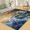 Eagle Rug for Living Room, Orange Sunset Design, Non-Slip, Washable, Stain-Resistant, 150 x 180 cm view 2