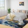 Eagle Rug for Living Room, Orange Sunset Design, Non-Slip, Washable, Stain-Resistant, 150 x 180 cm view 4