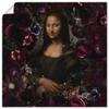 ARTLAND Wall Decor Poster & Art Print, 100 x 100 cm, Flowers, Roses, Painting, Portrait, Mona Lisa, Renaissance U5KK view 1