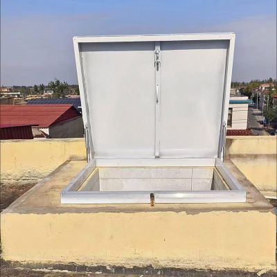 Aluminum Alloy Roof Hatch Cover, 24 x 29 in (61 x 74 cm)