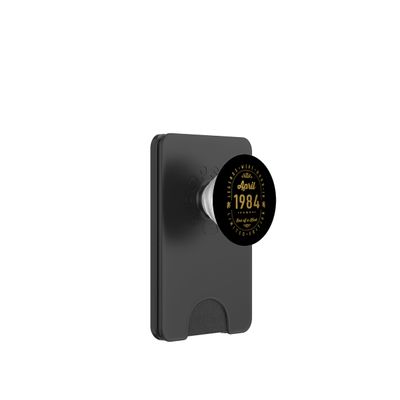 Legends Were Born in April 1984 Birthday PopSockets PopWallet for MagSafe