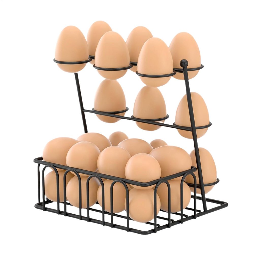Nbbwwu Fresh Egg Holder for Countertop | Metal