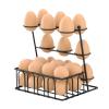 Nbbwwu Fresh Egg Holder for Countertop | Metal view 1