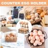 Nbbwwu Fresh Egg Holder for Countertop | Metal view 4