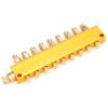 Adjustable Brass Oil Distributor for Lubrication Systems, 9 Outlets view 1