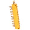 Adjustable Brass Oil Distributor for Lubrication Systems, 9 Outlets view 3