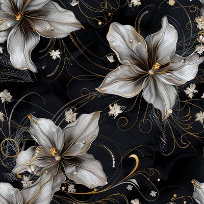HEKO PANELS Waterproof Oxford Fabric, Floral, 1 Meter, 155 x 100 cm