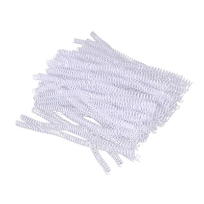 RhineCart Basics Spiral Binding Coils, 100 Count, 9.5 mm, 75-Sheet Capacity, White