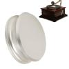 Turntable Disc Stabilizer, Hi-Fi Aluminum Record Clamp with Silicone Base Pad, Black (Silver) view 2