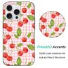 RIUGHJID 2-Pack Case for iPhone 14 Pro Max 6.7", Black TPU Silicone, Cherry Strawberry Aesthetic view 3