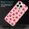 RIUGHJID 2-Pack Case for iPhone 14 Pro Max 6.7", Black TPU Silicone, Cherry Strawberry Aesthetic view 4