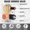 12-Inch Matte Black Wall-Mount Rain Shower System with Tub Spout view 3