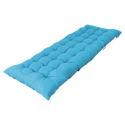 Waigg Kii Outdoor Garden Bench Cushion, 2/3-Seater, 8 cm Thick, 140 x 50 cm, Sky Blue