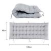 Waigg Kii Outdoor Garden Bench Cushion, 2/3-Seater, 8 cm Thick, 140 x 50 cm, Sky Blue view 4