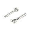 Wire Rope Clamps for 6 mm Cable Railing, Fork Jaw Tensioner Fittings with Toggle Anchors view 3
