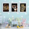 Animal Series Scratchboard for Children, 4-Piece Scratch Painting Art Paper Set, DIY Rainbow Scratch Paper for Children and Adults, 31 × 22 cm, Type 1 view 2