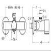 MINIMAL Timed Wall-Mounted Shower Mixer with Push-Button Control - Idral view 2
