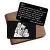 Personalized Ultrasound Wallet Card for Dad view 1
