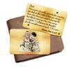 Personalized Ultrasound Wallet Card for Dad view 3