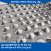 Stainless Steel Chimney Cap, Rain and Snow Guard for 80 mm Pipes view 3