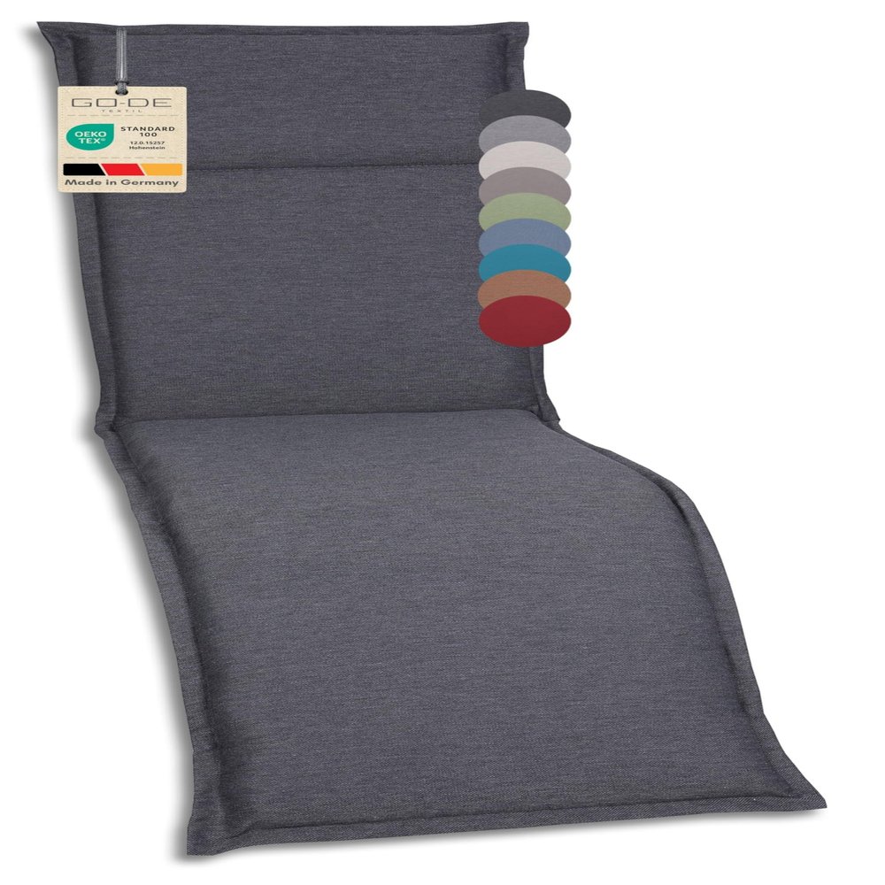 GO-DE Textil Relax Cushion for Garden Chairs, Anthracite