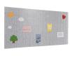 ZHOUXYFDC Cork Bulletin Board for Wall, Decorative Felt-Cork Board, Silver Gray, 40 x 60 cm view 1