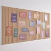 ZHOUXYFDC Cork Bulletin Board for Wall, Decorative Felt-Cork Board, Silver Gray, 40 x 60 cm view 2