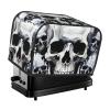 White and Gray Skull 2-Slice Toaster Cover view 1